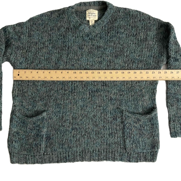 Between You & Me‎ Gray Chunky Sweater Mohair Blend Oversized Pullover - Picture 5 of 7